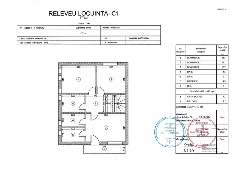 Vila P+1+Pod, 4 camere, an 2022 | cu panouri fotovoltaice si pompa de caldura |